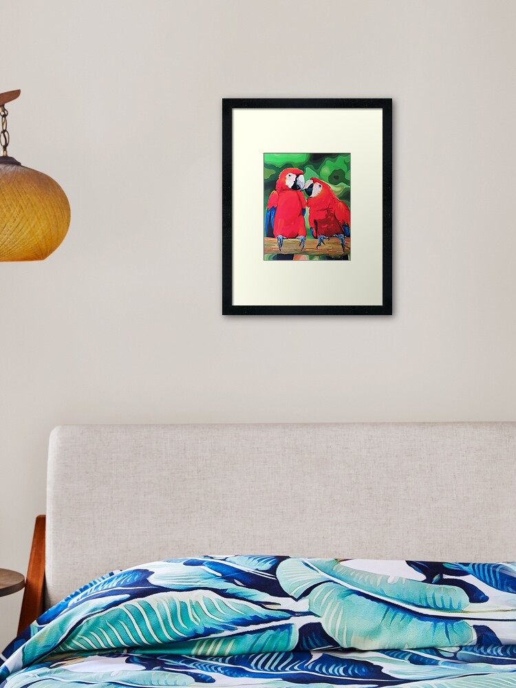 Red Macaw Pair High Resolution Digital Download